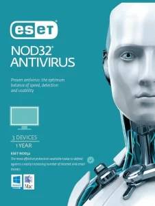 ESET Nod32 Antivirus 1 an 3 appareil Global