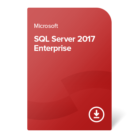 Microsoft SQL Server 2017 Enterprise Nombre illimité de cœurs et de licences d’accès client utilisateur illimitées Clé de licence à vie GLOBAL