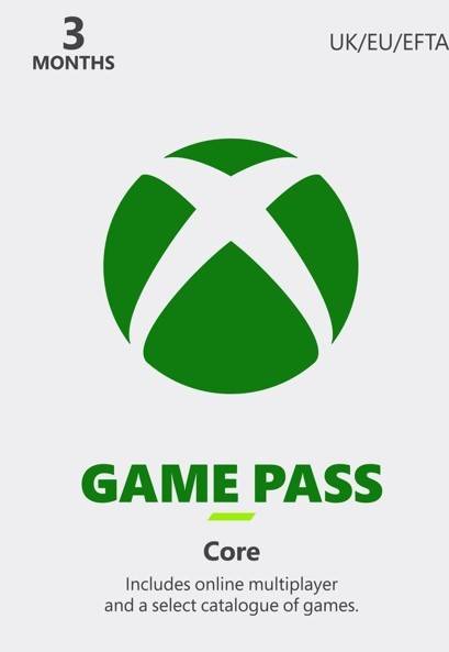 XBOX Game Pass Core 3 Months Subscription Card EU