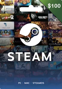 Steam Wallet Card $100 Activation Code US