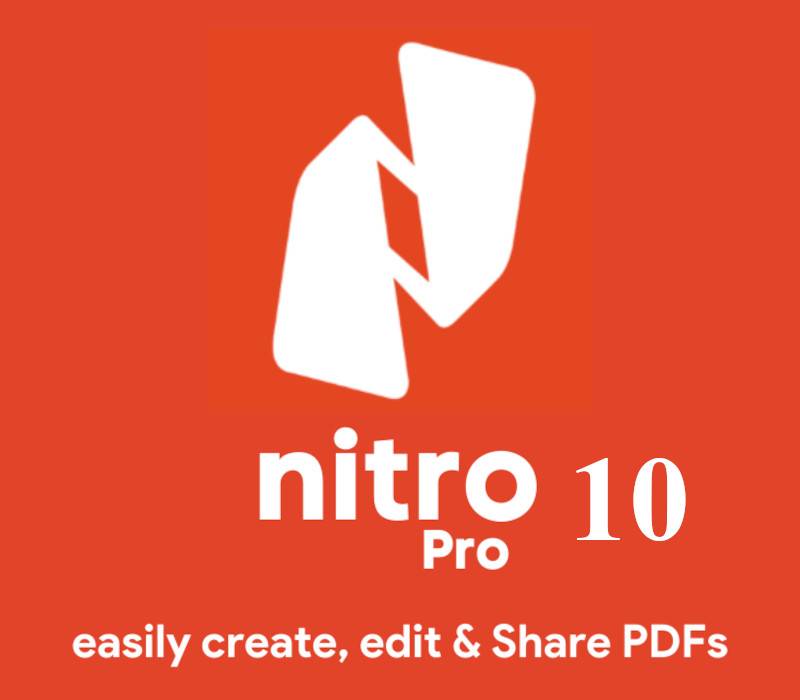 Clé CD Nitro PDF Pro 10 (à vie / 5 PC)