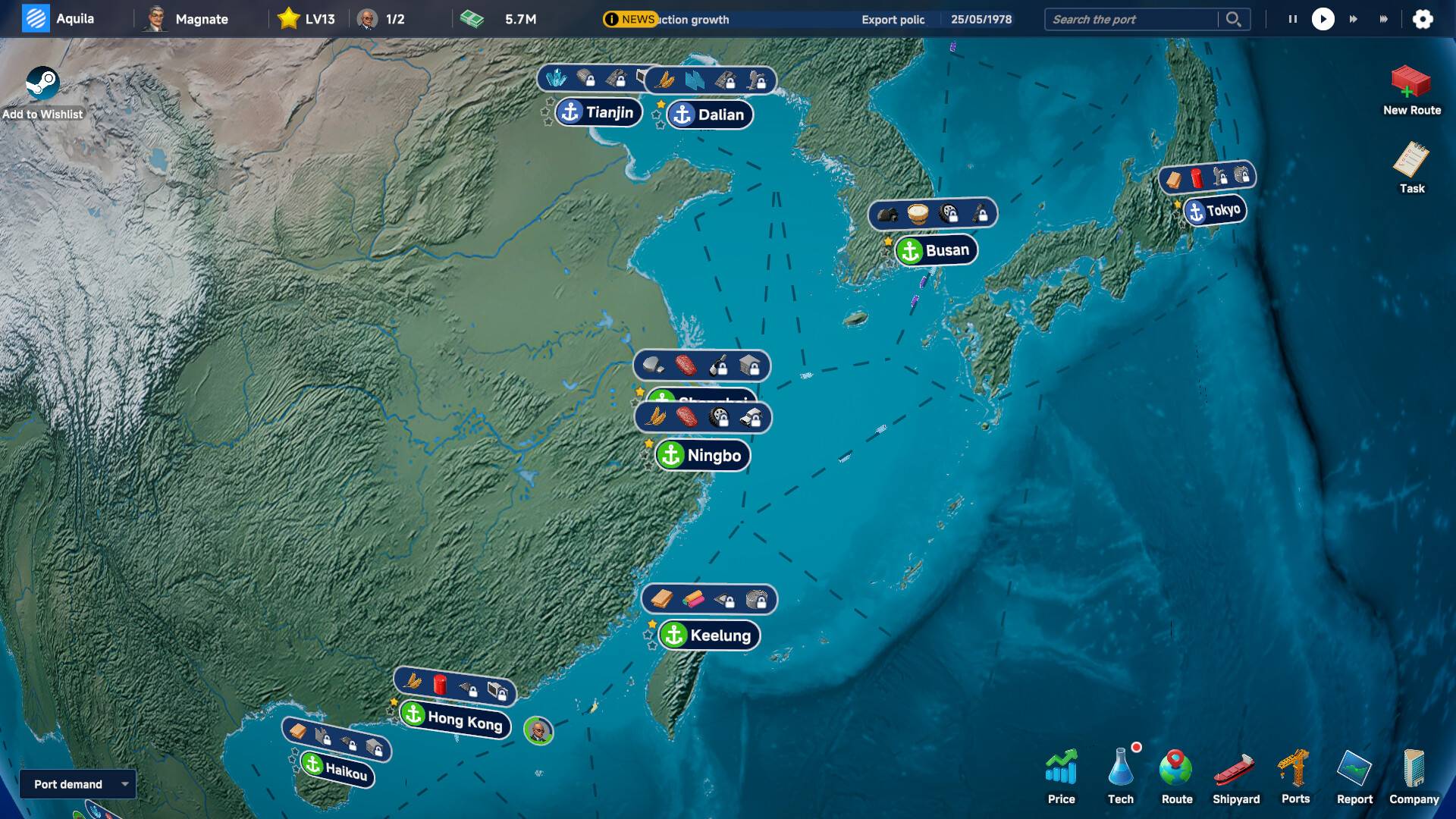 Global Magnates: Shipping Tycoon PC Steam CD Key