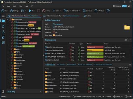 Key Metric Software Permissions Reporter 5 Enterprise License (Perpetual)
